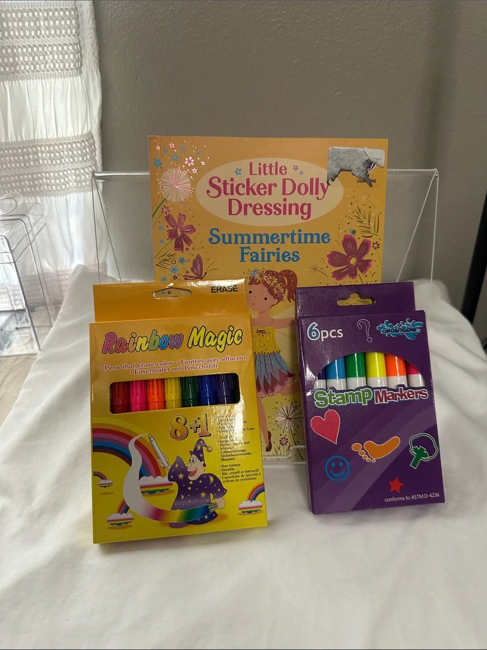 Little Sticker Dolly Dressing Summertime Fairies + Rainbow Magic & Stamp Markers